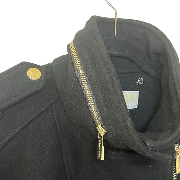 MICHAEL Michael Kors Asymmetrical Coat Sz L - Picture 5 of 12